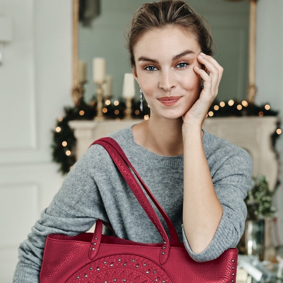 BRIGHTON RARE Ferrara Eternity French Wire Earrings in Silver • JA4370 Medallion - Picture 9 of 10